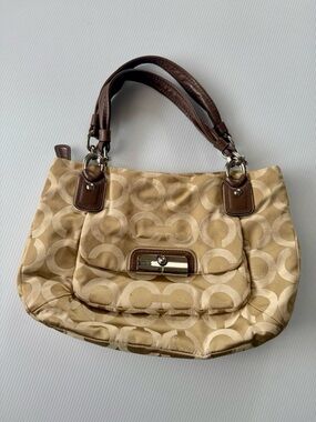 Coach Kristin op art sateen bag
